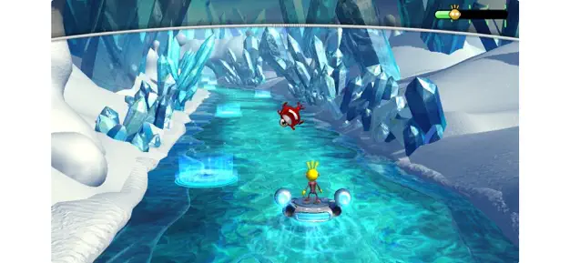 エンデバーライドの氷コース滑走画面