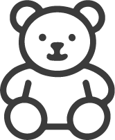 熊のぬいぐるみのアイコン